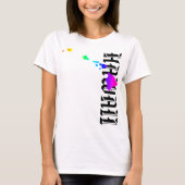 T-SHIRT HAWAII ÎLES NEON RAINBOW (Devant)