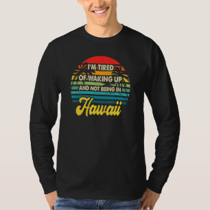 T-shirt Hawaii Island Vacances Retro Hawaiian Sunset