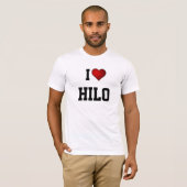 T-shirt Hawaii : J'AIME HILO (Devant entier)