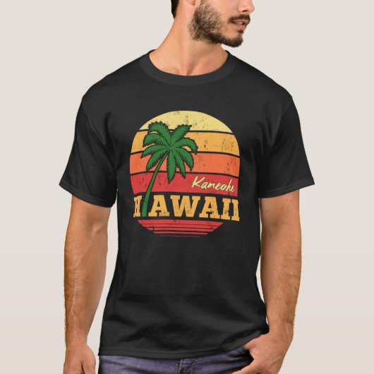 T-shirt HAWAII Kaneohe Beautiful Vacation Retro Souvenir (Devant)