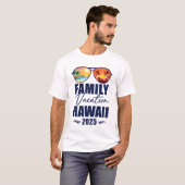T-shirt Hawaii Matching Famille Vacation 2025 Making Memor (Devant entier)