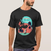 T-shirt Hawaii Maui Plage Vent Surf Rétro Vague Été F (Devant)