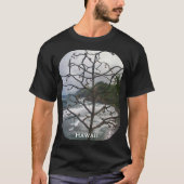T-shirt Hawaii Ocean Beach Tree Photo Vue Unisex (Devant)