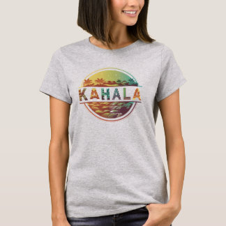 T-shirt Hawaii Palm Beach Tropical, Kahala Beach.