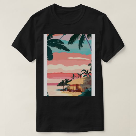 T-shirt Hawaii Peinture 2 (Design devant)