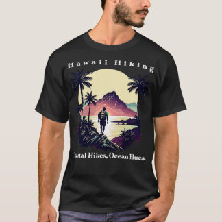 T-shirt Hawaii Randonnée Côtière Randonnées Ocean Hues