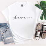 T-shirt Hawaii Script State pour femmes<br><div class="desc">Nous ajoutons toujours de nouveaux designs chaque jour !</div>