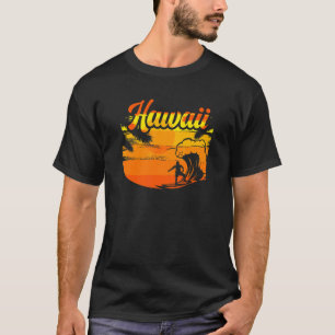 T-shirt Hawaii Surfer Wave Ocean Island Hawaiian Beach Alo