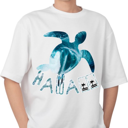 T-shirt Hawaii Turtle Wave Holiday