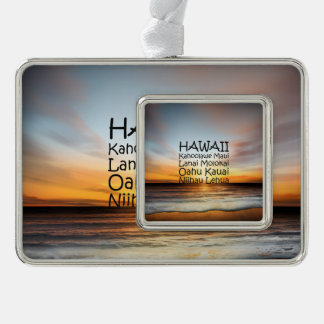 T-SHIRT Hawaii Verzilverd Kader Ornament