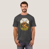 T-shirt Hawaii Volcanoes National Park Kilauea Retro Emble (Devant entier)