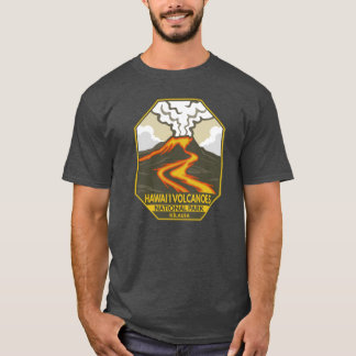 T-shirt Hawaii Volcanoes National Park Kilauea Retro Emble