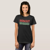 T-shirt Hawaiian Howzit Braddah Hawaii Pineapple Tiki (Devant entier)