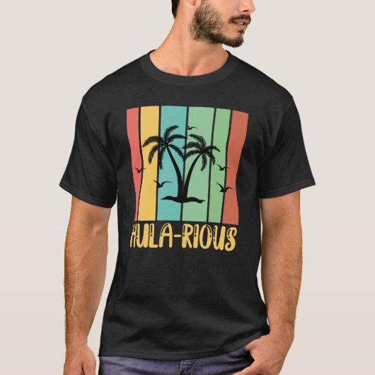 T-shirt Hawaiian Hula Rious Hilarious Hawaii Pineapple Tik (Devant)