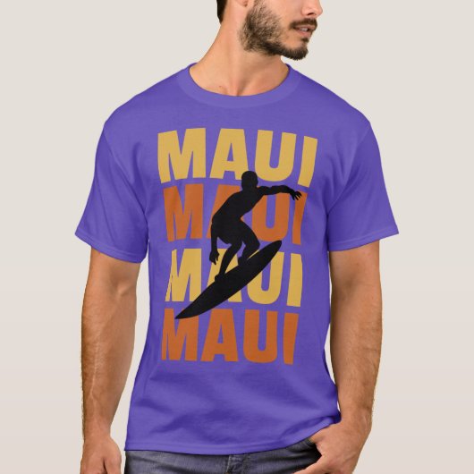 T-shirt Hawaiian Islands Surf Style Surfing Beach imprimer (Devant)