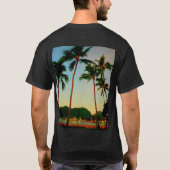 T-shirt Hawaiian T Shirt Sunset and Palms 2 Side Graphics (Dos)