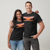 T-shirt Hawaiian T Shirt Sunset and Palms 2 Side Graphics (Unisexe)