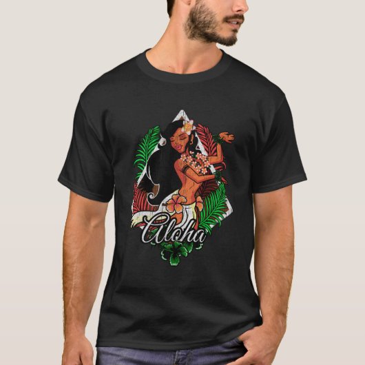 T-shirt Hawaiian Tropical Island Luau Py (Devant)