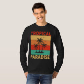 T-shirt Hawaiian Tropical Paradise Hawaii Pineapple Tiki (Devant entier)