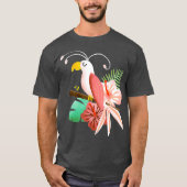 T-shirt Hawaiian Tropical Parrot Cockatiel Bird Island (Devant)