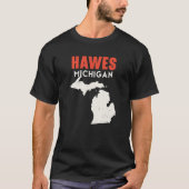 T-shirt Hawes Michigan USA State America Travel Michigania (Devant)