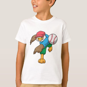 T-shirt Hawk au baseball avec batte de baseball