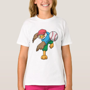 T-shirt Hawk au baseball avec batte de baseball