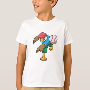 T-shirt Hawk au baseball avec batte de baseball