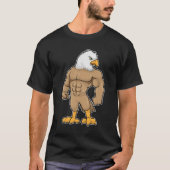 T-shirt Hawk en Bodybuilder avec six pack (Devant)