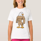 T-shirt Hawk en Bodybuilder avec six pack (Devant)