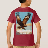 T-shirt "Hawk in Flight - Freedom & Power conçu " (Dos)