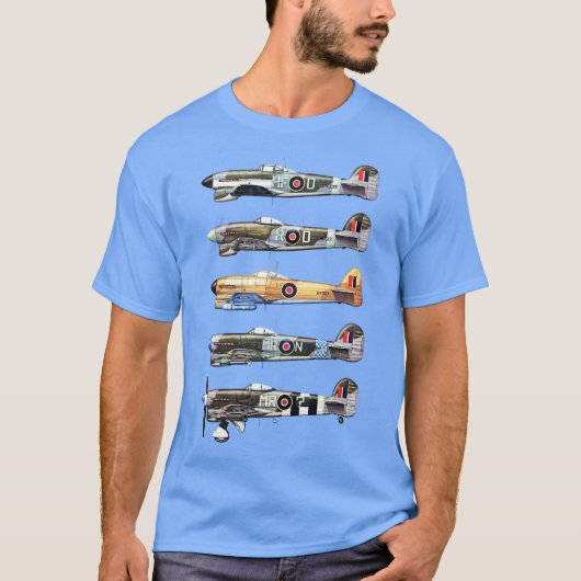 T-shirt Hawker Typhoon IB 2ÈME GUERRE MONDIALE Fighter (Devant)