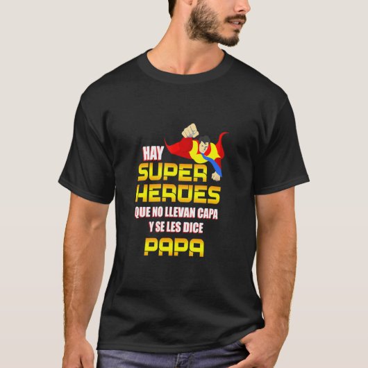 T-shirt Hay Super En Heroes Para Padres Originales Pour Le (Devant)