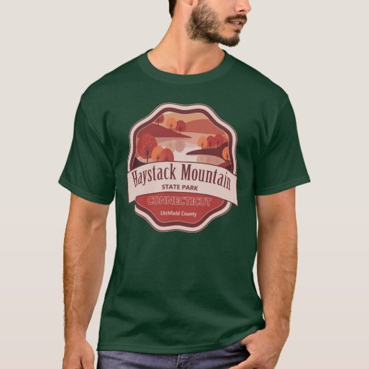 T-shirt Haystack Mountain State Park Comté de Litchfield C (Devant)