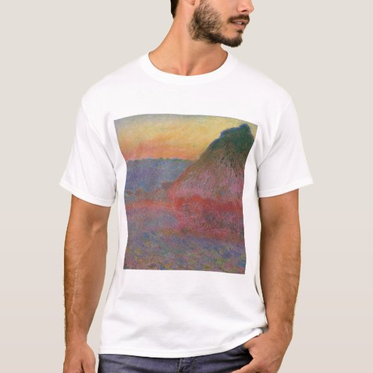 T-shirt Haystacks (par Claude Monet) (Devant)