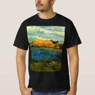 T-shirt Haystacks Under a Rainy Sky par Vincent van Gogh