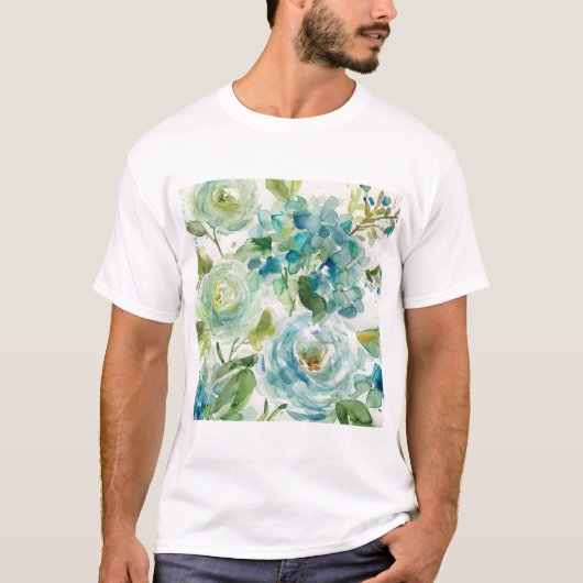 T-shirt HAZ06 aquarelle fraîche Floral.tif (Devant)