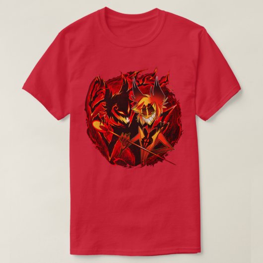 T-shirt Hazbin Hotel vivziepop a lasers and his Shadow (Design devant)