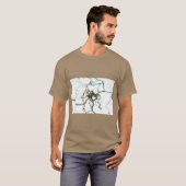 T-shirt Hazelnut Tree Botanical Art Tee (Devant entier)