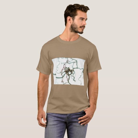 T-shirt Hazelnut Tree Botanical Art Tee (Devant entier)