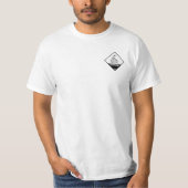 T-shirt HazMat Placard de cerveau corrosif  (Devant)