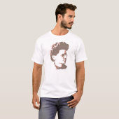 T-shirt Hazy Taupe et Persimmon Trotsky (Devant entier)