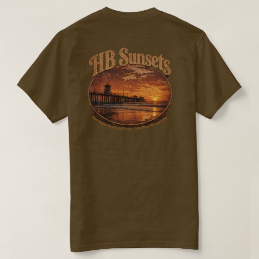 T-Shirt HB Sunsets (Hommes) (Design dos)