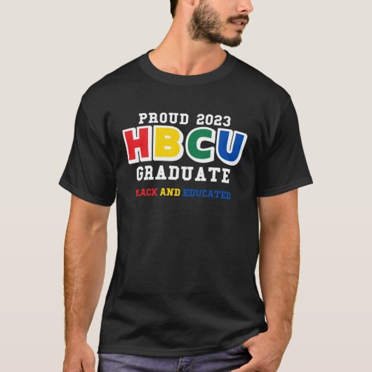 T-shirt HBCU 2023 Grad Afro History Historical Black Colle (Devant)