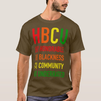 T-shirt HBCU Acronyme Blackness Pride