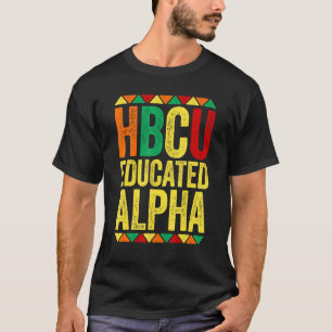 T-shirt Hbcu Alpha instruit Noir historique