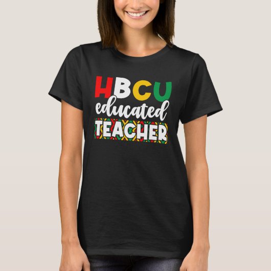 T-shirt HBCU Apparel Historical Black College HBCU Educate (Devant)
