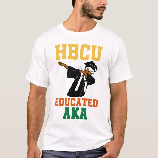 T-shirt HBCU Educated AKA, Citation de fin d'études (Devant)