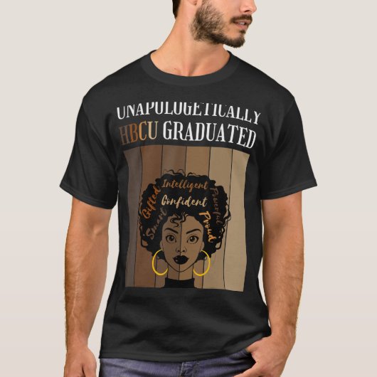 T-shirt HBCU HBCU Historique gradué C Noir (Devant)