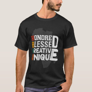 T-shirt HBCU Honoré Créatif Unique Historique Noir Bénie